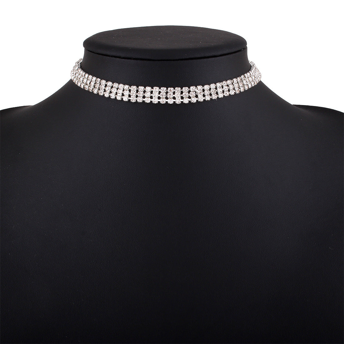 Full Rhinestone Alloy Necklace