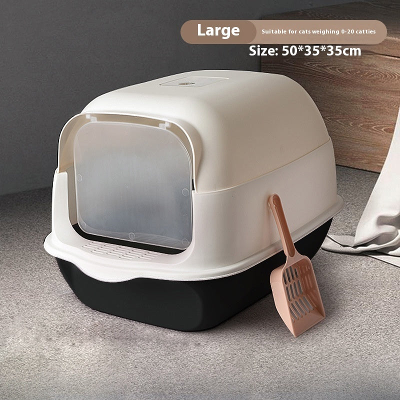 Fully Enclosed Cat Toilet Litter Box