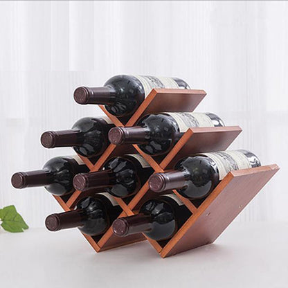 Creative Wooden Wine Rack