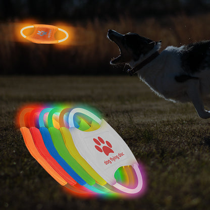 Glowing LED Luminous Dog Flying Discs