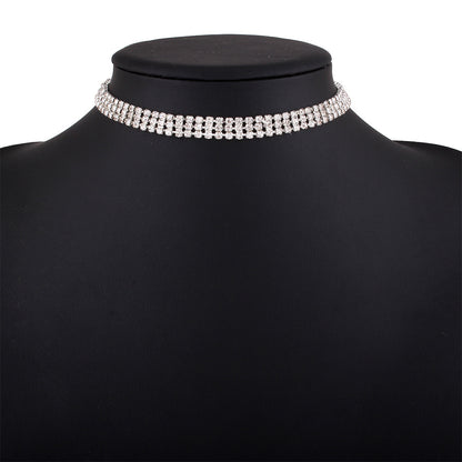 Full Rhinestone Alloy Necklace