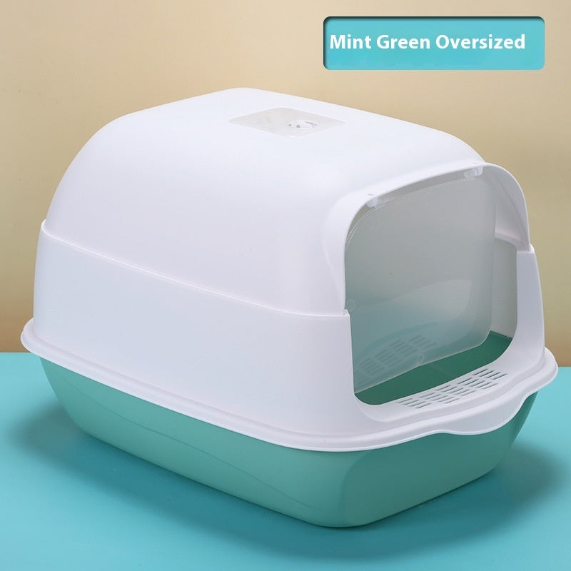 Fully Enclosed Cat Toilet Litter Box