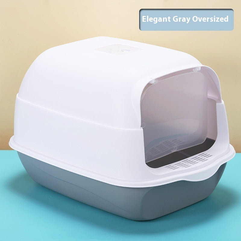 Fully Enclosed Cat Toilet Litter Box