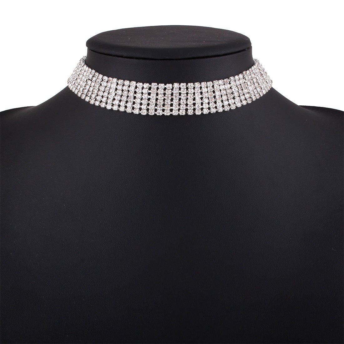 Full Rhinestone Alloy Necklace