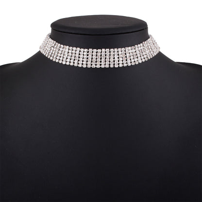 Full Rhinestone Alloy Necklace