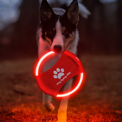 Glowing LED Luminous Dog Flying Discs