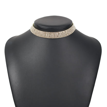 Full Rhinestone Alloy Necklace